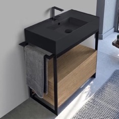 Modern  Console Vanity, 35 inch